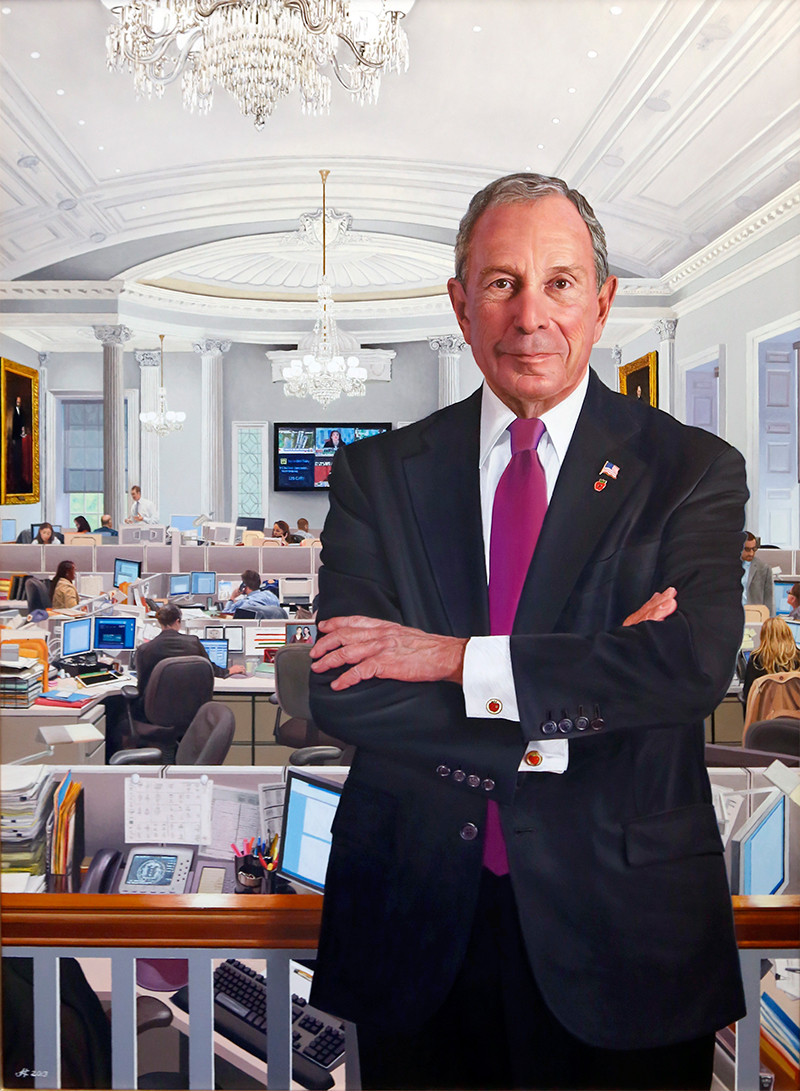 Mayor Michael R. Bloomberg's painting by Jon R. Friedman