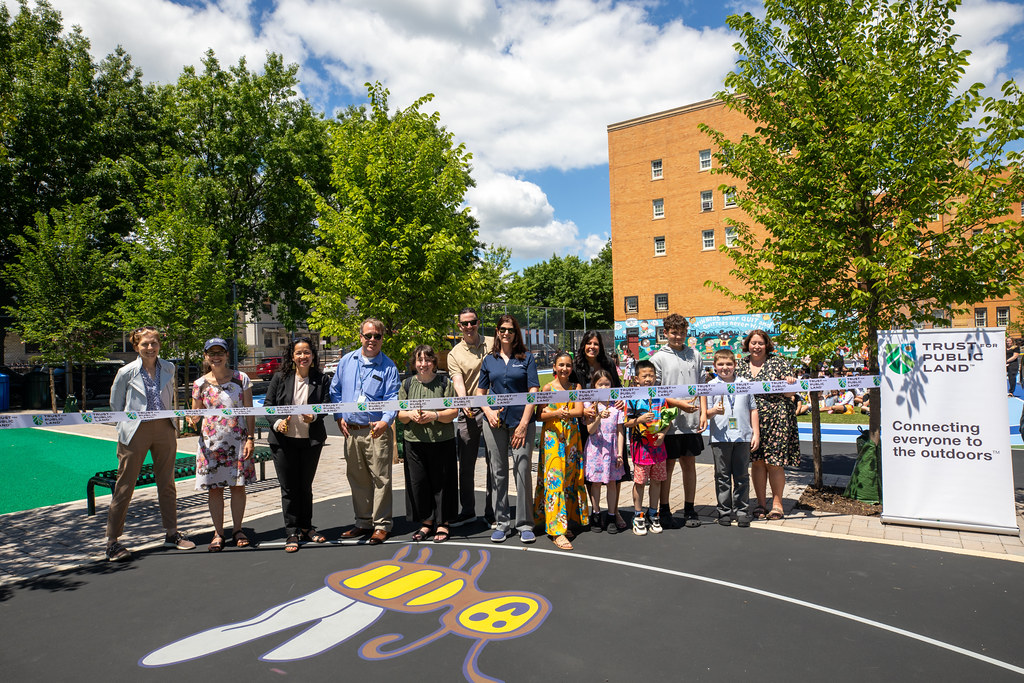 TPL and NYC Celebrate Opening of New Green Infrastructure Schoolyard