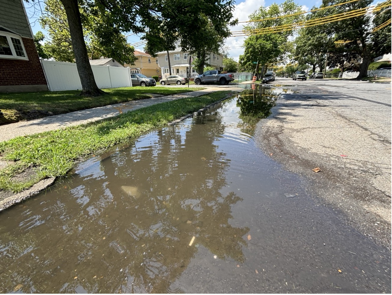 Photo of street flooding.