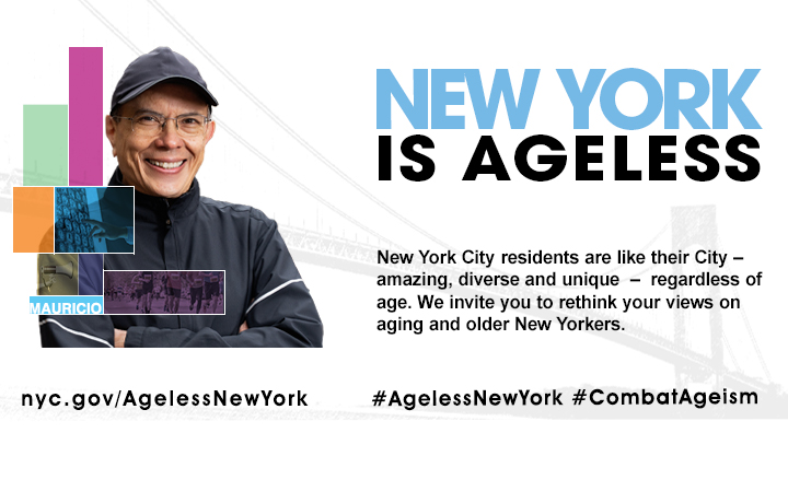 Ageless New York PSA Campaign image 
                                           