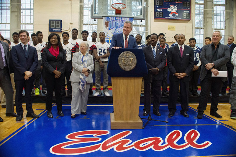 City Announces $1.2 Million Donation from NY Giants Chairman Steve