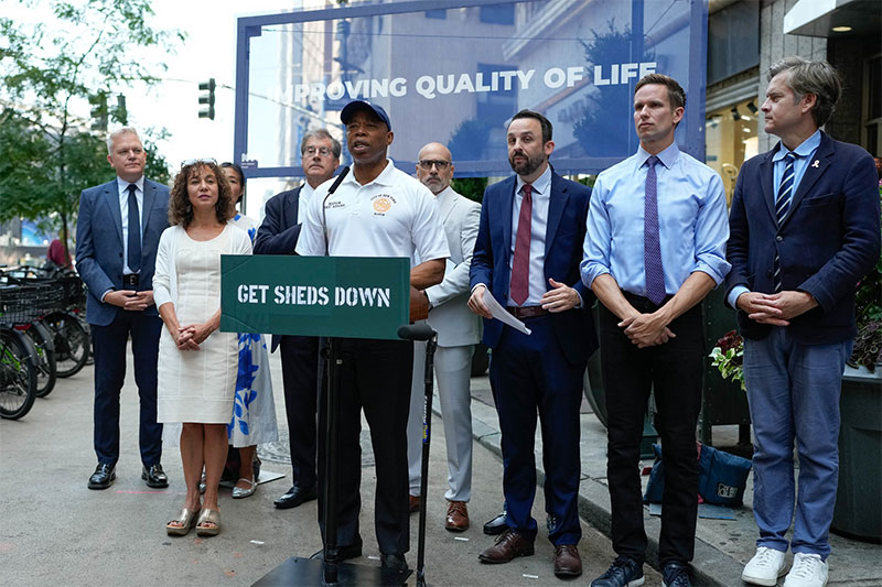 Mayor Adams Releases New Study Finding Sidewalk Sheds Cost Manhattan Businesses