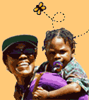woman and a child