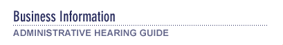 Administrative Hearing Guide