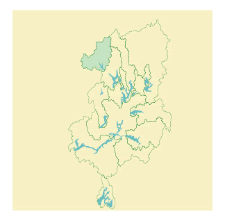 Map of Boyds Corners Reservoir