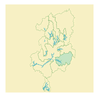 Map of Cross River Reservoir