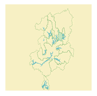 Map of Diverting Reservoir