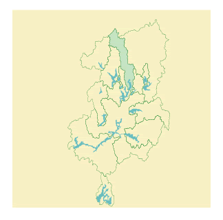 Map of Middle Branch Reservoir