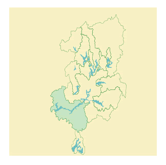 Map of New Croton Reservoir
