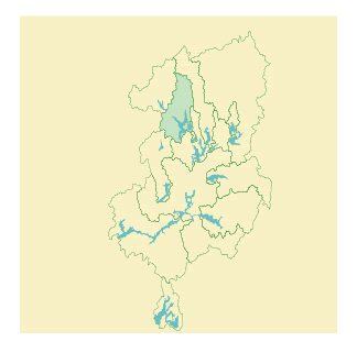 Map of West Branch Reservoir