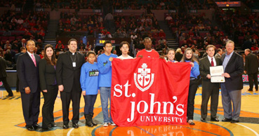 DHS Honors St. John's University for HOPE Participation.