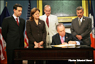 Mayor Bloomberg Presides over Bill Signing Ceremony August 12, 2008. (Photo Credit: Edward Reed)