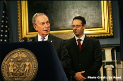Mayor Bloomberg Swears-in Robert LiMandri as New York City Buildings Commissioner.
