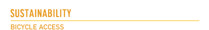 Sustainability - Bicycle Access
