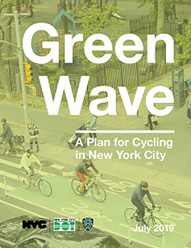 Green Wave: A Plan for Cycling in NYC report cover.