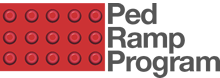 Logo for the Ped Ramp Program.