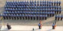 Probationary Firefighters during memorial at the rock