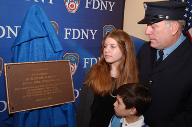 FDNY Honors Paramedic Deborah Reeve in Plaque Dedication Ceremony