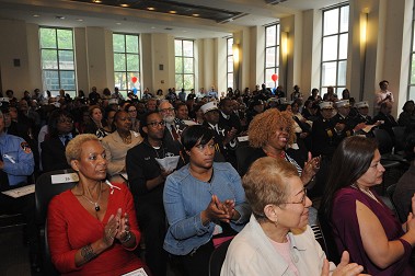 The hundreds receiving awards during the Annual Employee Recognition Awards ceremony at FDNY Headquarters.