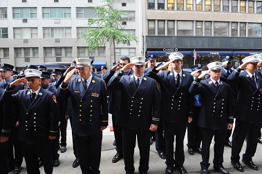 Dozens of members from the eight firefighters’ units attended the ceremony.