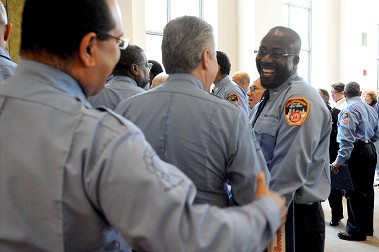 The honored inspectors work in units throughout the Bureau