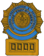 Code Enforcement Badge.  Property of NYCHPD.