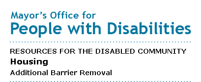 Mayor's Office for People with Disabilities - Additional Barrier Removal