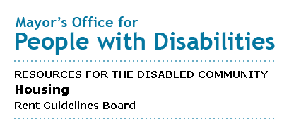 Mayor's Office for People with Disabilities - Rent Guidelines Board