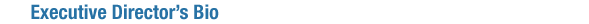 Executive Director's Bio