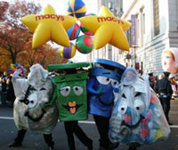 recycling characters in Macy's parade
