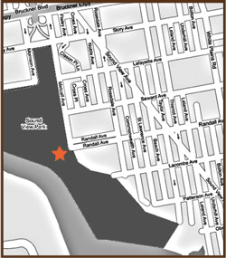map of Soundview composting facility