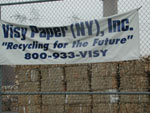 outside of Visy paper mill on Staten Island