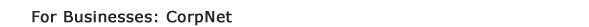 For Businesses: CorpNet