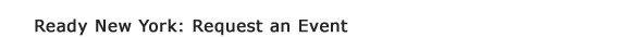 Request an Event for Your Organization
