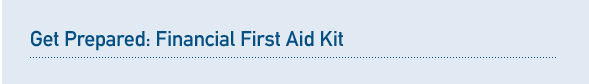 Emergency Financial First Aid Kit