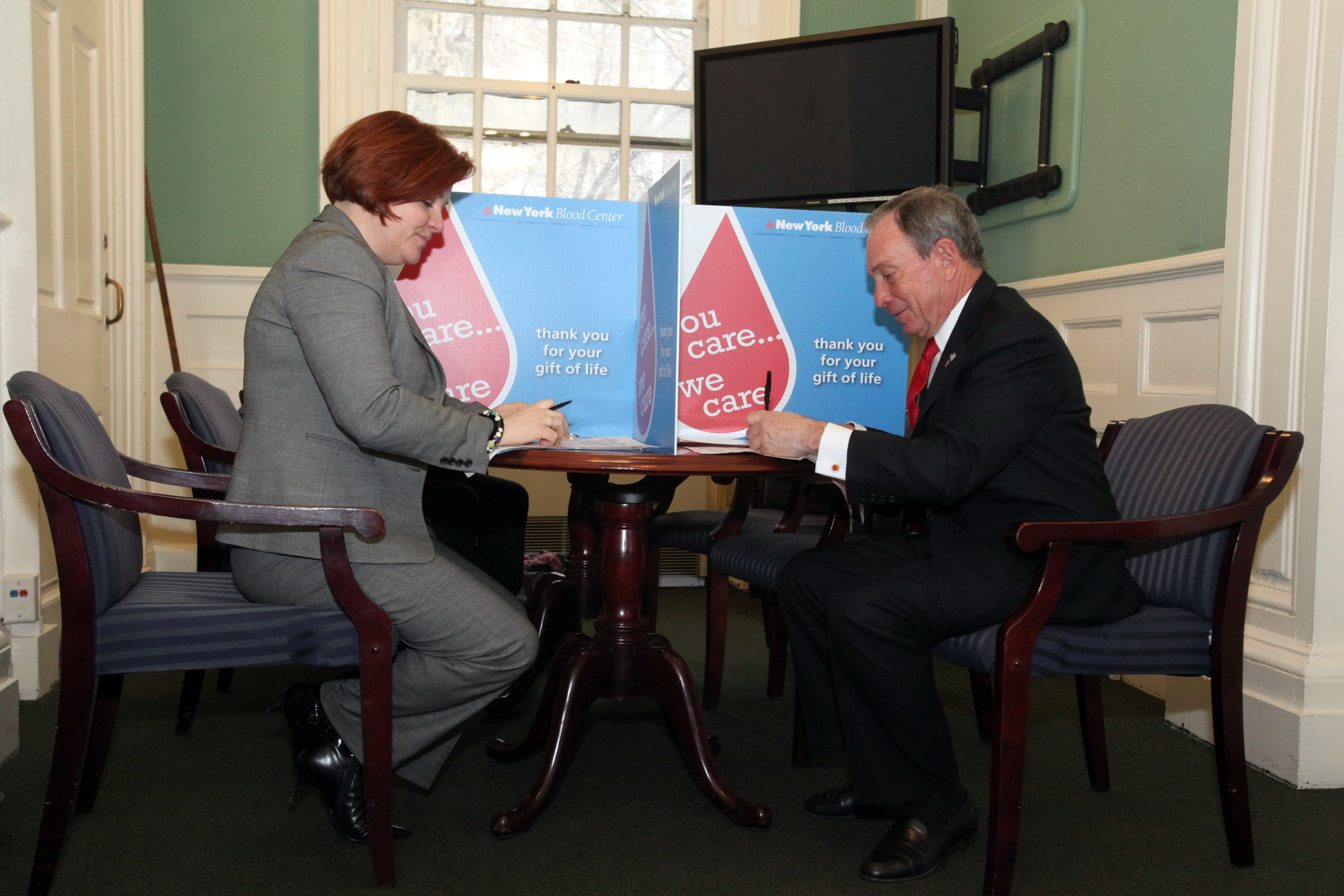 Photo of Mayor Bloomberg and Speaker Quinn
