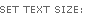 Set Text Size: