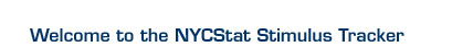 Welcome to the NYCStat Stimulus Tracker