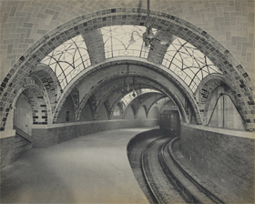 Original City Hall station, IRT Lexington Avenue "Brooklyn Bridge Station" Loop of local train, 1904