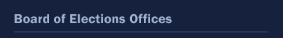 Board of Elections Offices