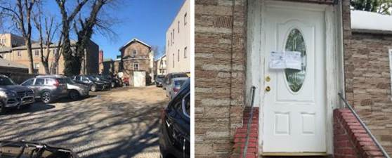 Photo of a premise using as an illegal parking lot and for dead vehicle storage