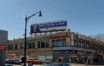 Photo of an outdoor advertising sign without a permit.