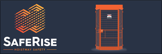 SafeRise - A standardized, reusable, and lockable barrier that could prevent worker and material falls in elevator and other shaft ways. Constructed of steel, the SafeRise barricades are designed with safety features to restrict access to only pre-approved construction workers.