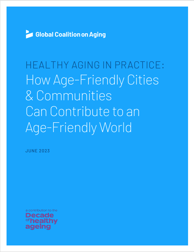 Image of the cover of the Healthy Aging in Practice Report