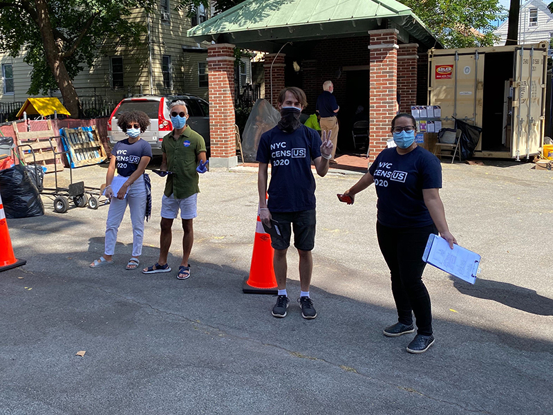 Outreach at Catholic Charities to  assist more than 160 families with completing the census at Our Lady of Sorrows  in North Corona, Queens