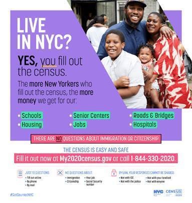 Photo of family with text Live in NYC?