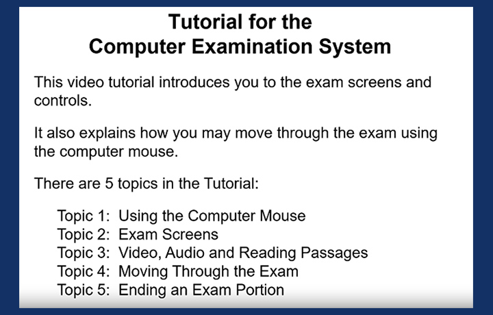 Using the CBT System preview