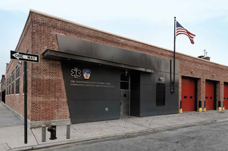 Exterior of EMS Station 32.