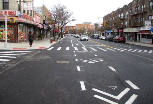 a newly paved street