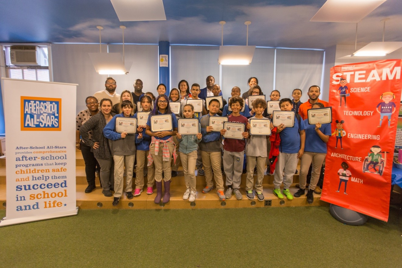 Twenty students from Hamilton Grange Middle School